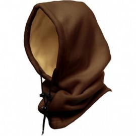 Balaclavas 4 in 1 Full Face Hood for Adults- Fleece Balaclava- Ski Mask Hoodie- Face Fleece Mask - Brown/Beige Reversible - C...