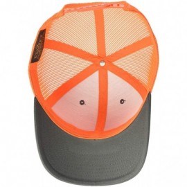 Baseball Caps Men's Yp Classics Retro Trucker Cap 2-Tone - Charcoal/Neon Orange - CR18LXW33T4 $11.24