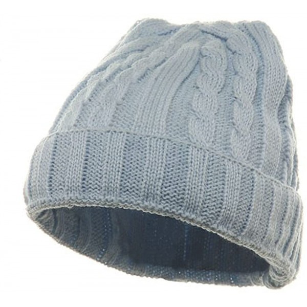 Skullies & Beanies Twister Ski Beanie-Sky - Sky - CH1117ER5C1 $10.29