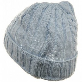 Skullies & Beanies Twister Ski Beanie-Sky - Sky - CH1117ER5C1 $10.29