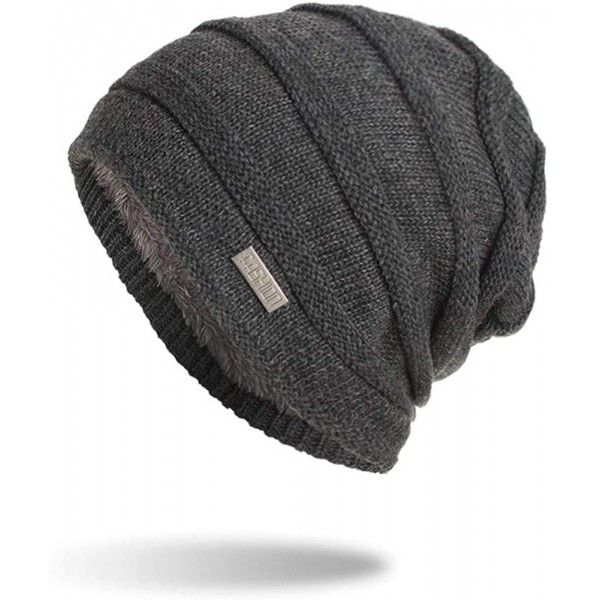 Cowboy Hats Unisex Knit Cap Hedging Head Hat Beanie Cap Warm Outdoor Fashion Hat - Gray - CH18LY4HMAN $10.10