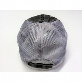 Baseball Caps Red/Silver Firefighter Wife Distressed Look Grey Trucker Cap Hat - CG18GUWH5R6 $19.41