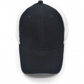 Baseball Caps Profile Baseball Trucker Adjustable Outdoor - Black + White Grid - CW184K0WH8A $9.27