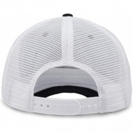 Baseball Caps Profile Baseball Trucker Adjustable Outdoor - Black + White Grid - CW184K0WH8A $9.27