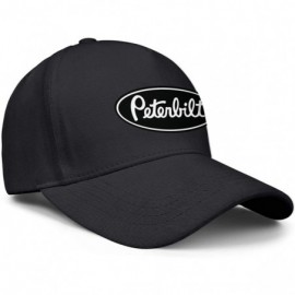 Baseball Caps Unisex Man Baseball Hat Hip Hop Adjustable Mesh Captain-Peterbilt-tiucks-Flat Cap - Black-3 - C618AHCC5NM $17.91