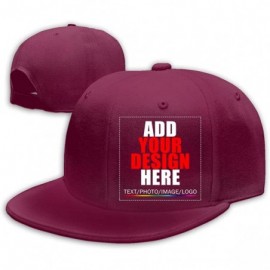 Baseball Caps Custom Baseball Caps- Design Your Own Hat- Team Photo Text Logo Graphic Print - Baseball-c Darkred - CB18U8A8H9...