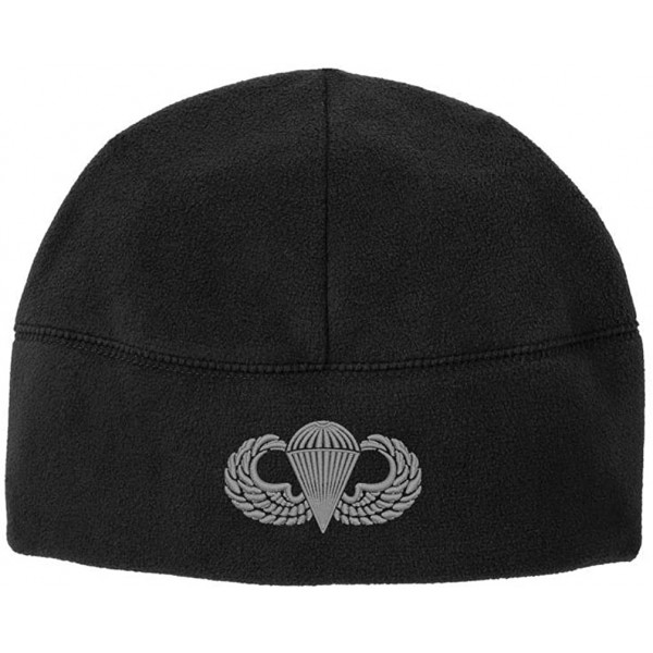 Skullies & Beanies Army Basic Parachutist Badge Veteran Jump Wings Embroidered Beanie Watch Cap - Black - C2186MN79G6 $16.14