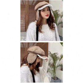 Bomber Hats Earflap Adjustable Winter Aviator Hats Men Women Faux Fur Hunting Russian Cap - Am52-coffee - CR18A3DDS59 $12.25