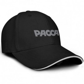 Baseball Caps Unisex Men Baseball Hat Cotton Adjustable Mesh Strapback-Paccar-Flat Cap - Black-29 - C218T053MM6 $12.84