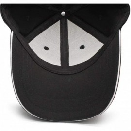 Baseball Caps Unisex Men Baseball Hat Cotton Adjustable Mesh Strapback-Paccar-Flat Cap - Black-29 - C218T053MM6 $12.84