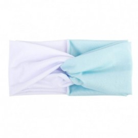 Headbands Leopard Headbands Hairbands Headband Bandanas - White Sky Blue - CN18WA5ZRWN $25.94