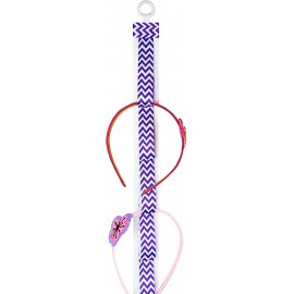 Headbands Boutique Handmade Ribbon HEADBAND HOLDER (ONE HOLDER) - Purple Chevron - CU11FF0VUI3 $15.55