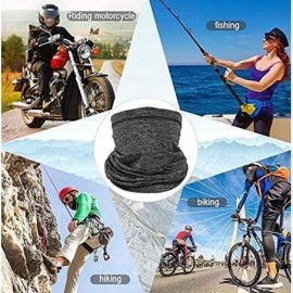 Balaclavas Seamless Face Mask Bandanas- Neck Gaiters for Dust- Outdoors- Festivals- Sports- Fishing - Grey - CP199DUXLID $11.01