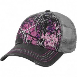 Baseball Caps Mesh Hat - Muddy Girl Camo - CW184SS2M7U $13.80