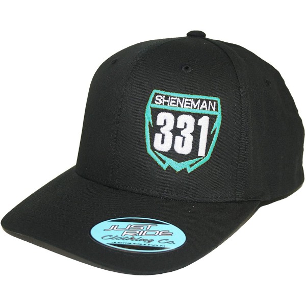 Baseball Caps Custom Personalized Motocross Number Plate Flexfit Hat - Teal - CN18TM0WXEQ $32.15