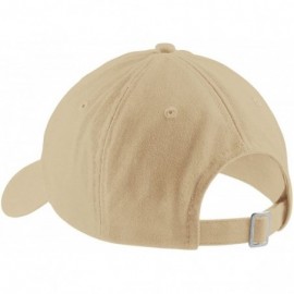 Baseball Caps Pops Embroidered Cap Premium Cotton Dad Hat - Stone - CH18205ZCRT $20.27