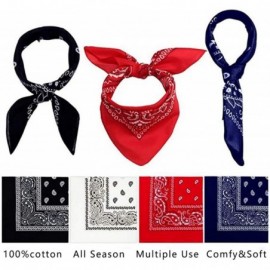 Balaclavas 100% Cotton Multifunctional Bandana Headband Sets Neck Gaiter Scarf Balaclava for Unisex - CW1993SXKDS $15.90