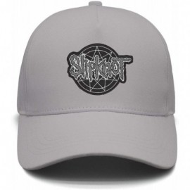 Baseball Caps Unisex Mesh Flat Cap -Logo-Funny- Caps for Mens Womens - Slipknot Logo Funny-17 - C718K64C3NG $18.63