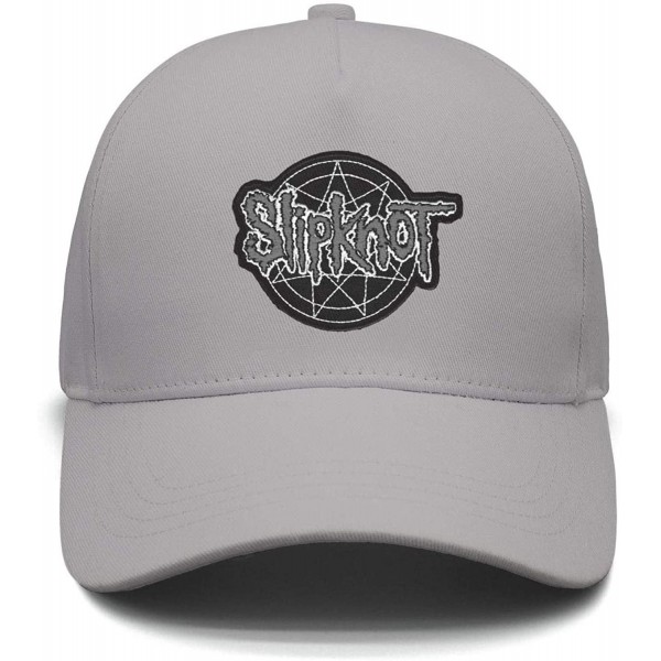 Baseball Caps Unisex Mesh Flat Cap -Logo-Funny- Caps for Mens Womens - Slipknot Logo Funny-17 - C718K64C3NG $18.63