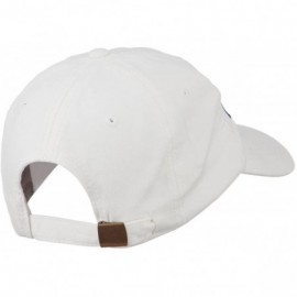 Baseball Caps I'd Rather Be Fishing Embroidered Washed Cotton Cap - White - CR11ONYW9XR $21.21