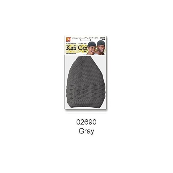 Skullies & Beanies Cottun Kufi Cap - Gray - C311JW40GF1 $6.74