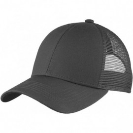 Baseball Caps Low Profile Adjustable Mesh Back Baseball Caps - Carbon Grey - CV11Z41MAVD $13.44