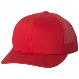 Baseball Caps Flexfit Retro Trucker Hat - Red - CZ12CLXLLOT $9.89