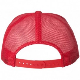 Baseball Caps Flexfit Retro Trucker Hat - Red - CZ12CLXLLOT $9.89