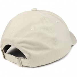 Baseball Caps Number 1 Grandpa Embroidered Soft Crown 100% Brushed Cotton Cap - Stone - CK184UUH4WD $13.96