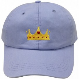 Baseball Caps Crown Cotton Baseball Dad Cap - Sky - C217YQR645D $11.24