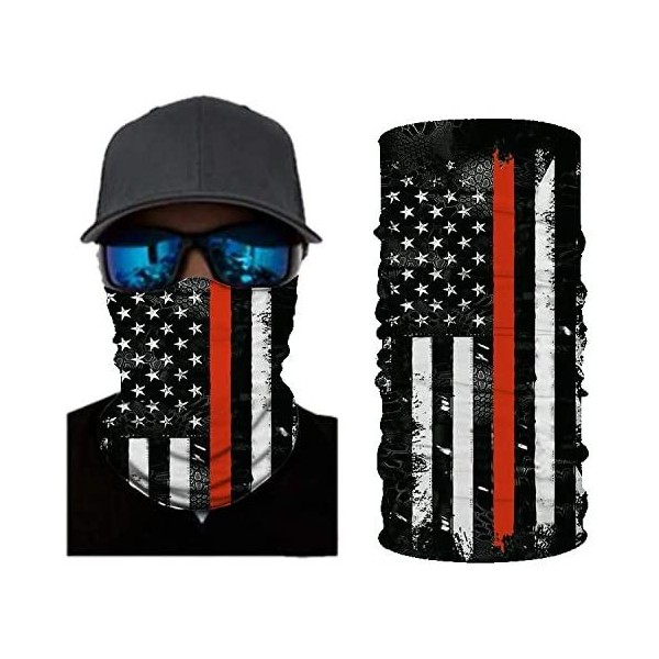 Balaclavas Stripes USA Flag Print Balaclava and Cool Skull Stars for Men Women Dust Wind Mask Neck Gaiter - Cy-wftj-119 - CZ1...