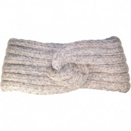 Cold Weather Headbands Womens Rib Stitch W/Twist Design Headband/Warmer (One Size) - Beige - CC12NBAEVPR $9.02