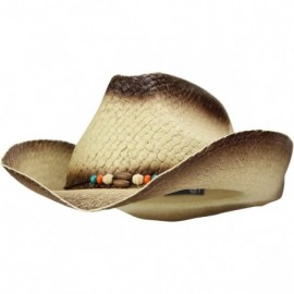 Cowboy Hats Shapeable Straw Cowboy/Cowgirl Hat (Natural) - C2185OCM4A0 $42.40