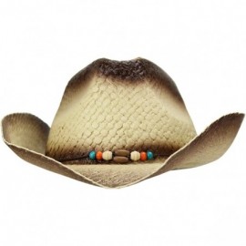 Cowboy Hats Shapeable Straw Cowboy/Cowgirl Hat (Natural) - C2185OCM4A0 $23.73