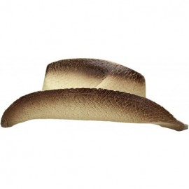 Cowboy Hats Shapeable Straw Cowboy/Cowgirl Hat (Natural) - C2185OCM4A0 $23.73