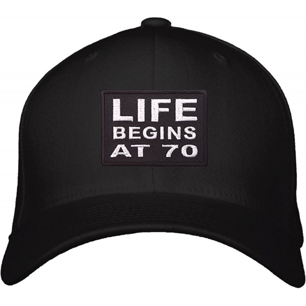 Baseball Caps 70 Hat - Great Gift for Seniors Mom Dad Grandma Grandpa 70th Birthday - Black - CK18DX90A76 $20.90