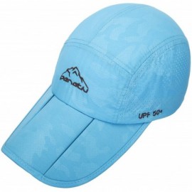 Sun Hats UPF50+ Protect Sun Hat Unisex Outdoor Quick Dry Collapsible Portable Cap - C-blue - C3182KSRUG5 $13.47