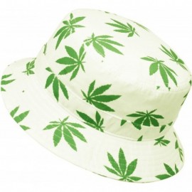 Bucket Hats Fashionable Unisex Printed Pattern Bucket Hat - Bk2107white - C412HRP5D4P $28.01
