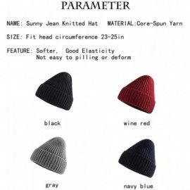 Skullies & Beanies Fashion Classical Hat for Men/Women Winter Beanie Cold Cap Cool Skull Hats Warm - Wine Red - C818Y2UKIX4 $...