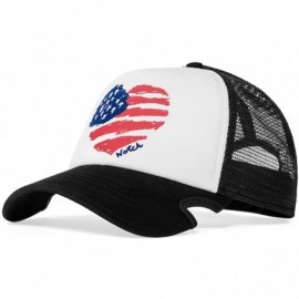 Baseball Caps Classic Adjustable Patriot Cap - Black/White - CI12L0Y3067 $22.89