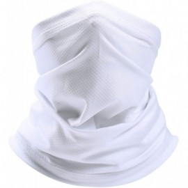 Balaclavas Sun Dust Protection Breathable Elastic Face Scarf Mask for Hot Summer Cycling Hiking Fishing - White - CH18CT6YI5O...