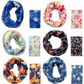 Balaclavas 6 PC Floral Bandana UV Face Shield Cover Balaclava Head Wrap for Fishing Cycling - Flower 6 - C8198D8UX64 $28.53