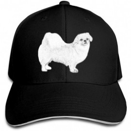 Baseball Caps Adjustable Sandwich Hats Baseball Cap Tibetan Spaniel - Black - C21935HZWZA $22.11