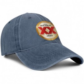 Baseball Caps Denim Hat Dos-Equis-Logo- Unisex Washed Distressed Baseball-Cap Twill Adjustable Dad-Hat - Dos Equis Beer-8 - C...