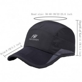 Baseball Caps Unisex Mesh Sport Cap Quick-Drying Outdoor Breathable Sun hat Runner UV Protection 50+ - Light Gray a - C517YYQ...