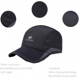 Baseball Caps Unisex Mesh Sport Cap Quick-Drying Outdoor Breathable Sun hat Runner UV Protection 50+ - Light Gray a - C517YYQ...