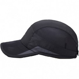 Baseball Caps Unisex Mesh Sport Cap Quick-Drying Outdoor Breathable Sun hat Runner UV Protection 50+ - Light Gray a - C517YYQ...