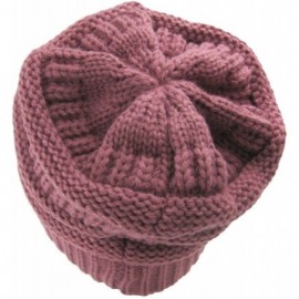 Skullies & Beanies Women's Classic CC Beanies - Mauve - CE1859Q6Q9K $8.48