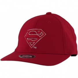 Baseball Caps Superhero Snapback Baseball Cap Hip-hop Flat Bill Hat - Red - CL180Q9D3KN $13.16