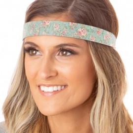 Headbands Cute Fashion Adjustable No Slip Hairband Headbands for Women Girls & Teens (Aqua Flower Vine 5pk) - C2119I7HH09 $26.81